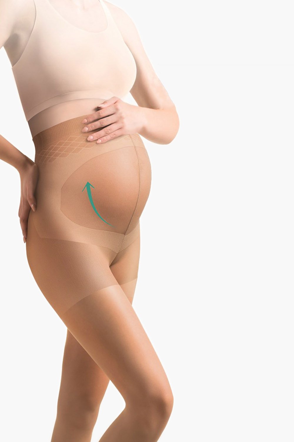40 Den Umstandsstrumpfhose - Beige