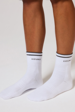 Gerippte Sportsocken - Schiefergrün