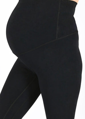 Maternity Revitalise 7/8 Leggings - Midnight Black