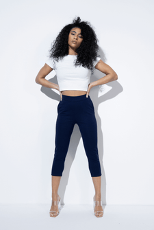 7/8 Stretchhose - Navy