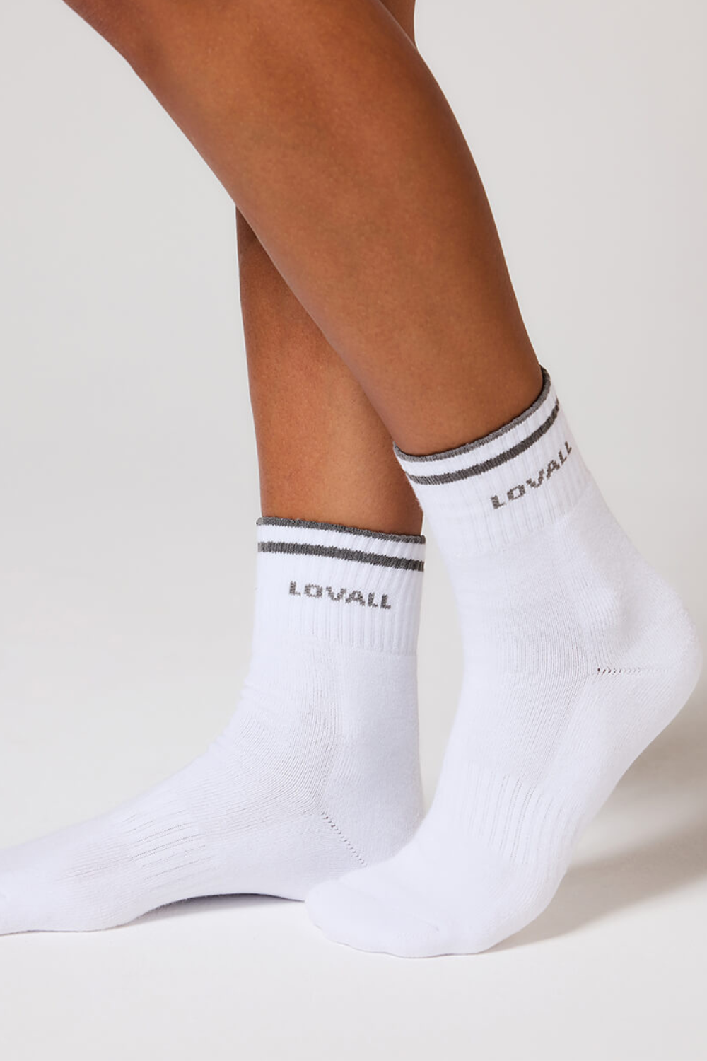 Gerippte Sport Socke - Schiefergrün