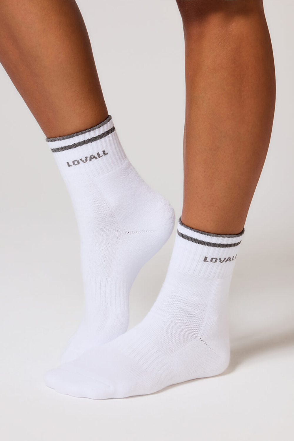 Gerippte Sport Socke - Schiefergrün