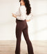 Leichte Umstands-Schlagleggings - Espresso-Braun