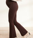 Leichte Umstands-Schlagleggings - Espresso-Braun