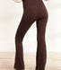 Leichte Umstands-Schlagleggings - Espresso-Braun