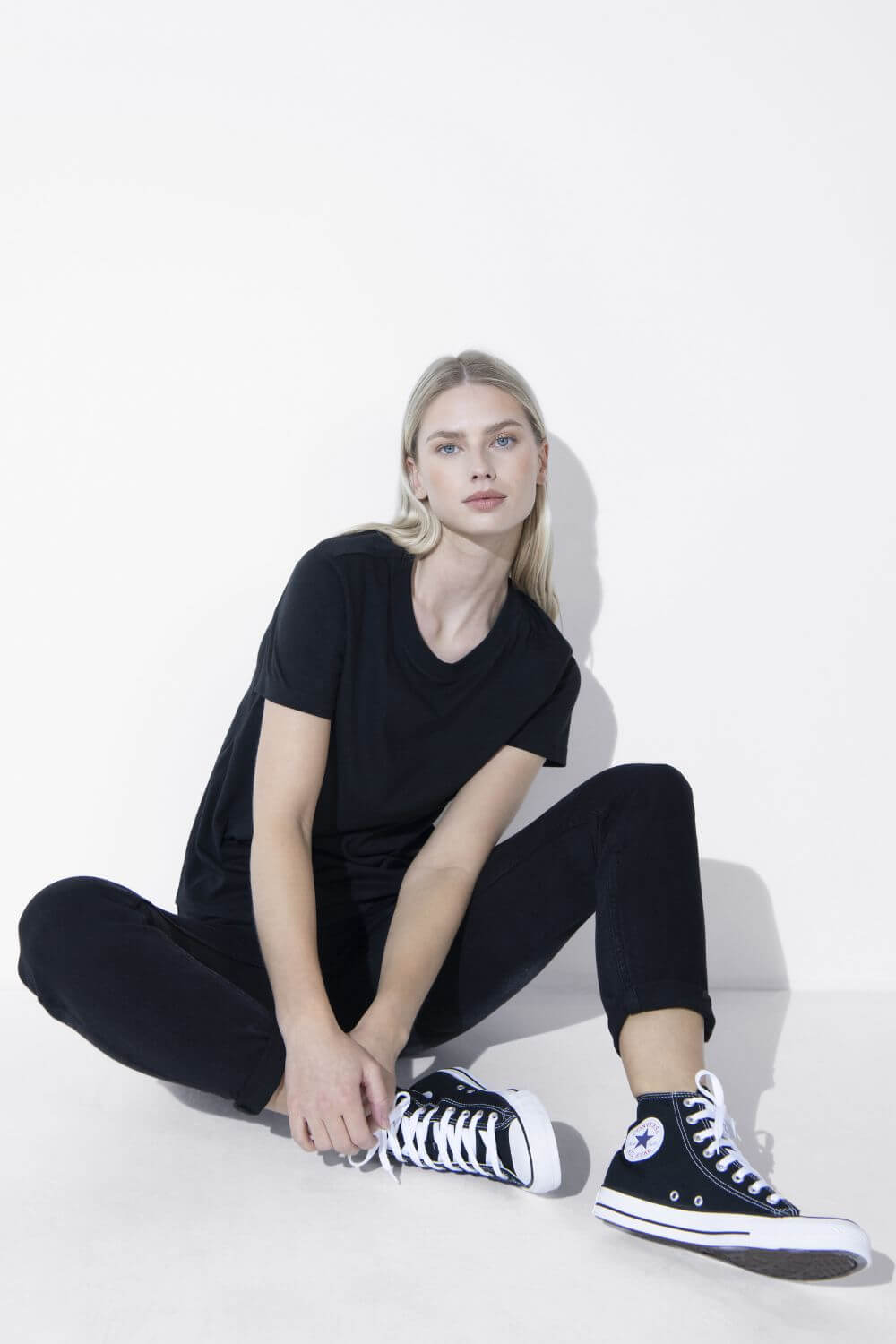 Alltägliche T-Shirt - Schwarzes