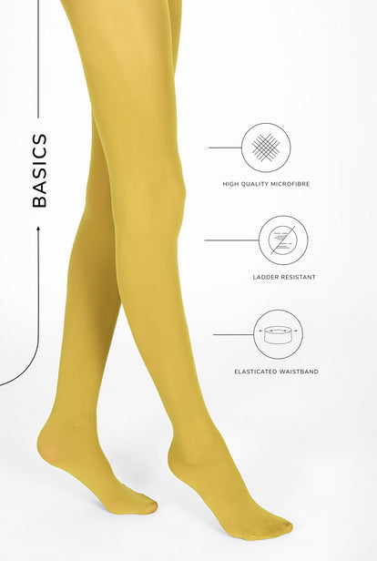 60 Den Strumpfhose - Mustard