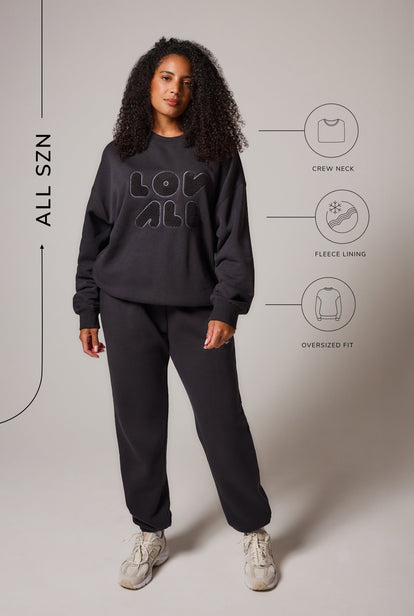 ALL SZN Übergröße Bio-Sweatshirt Curvy Style 2 - Shadow