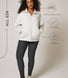 ALL SZN Übergröße 1/4 Zip Bio-Sweatshirt Curvy - Light Grey Marl
