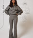 ALL SZN Übergröße 1/4 Zip Bio-Sweatshirt Curvy - Slate Green