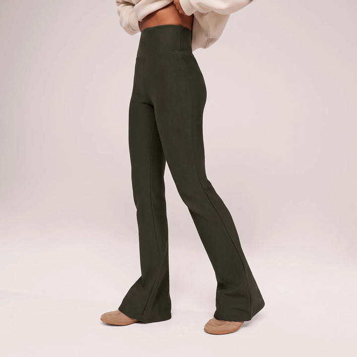 Winter Alltags-Leggings mit hoher Taille – Tiefes Oliv