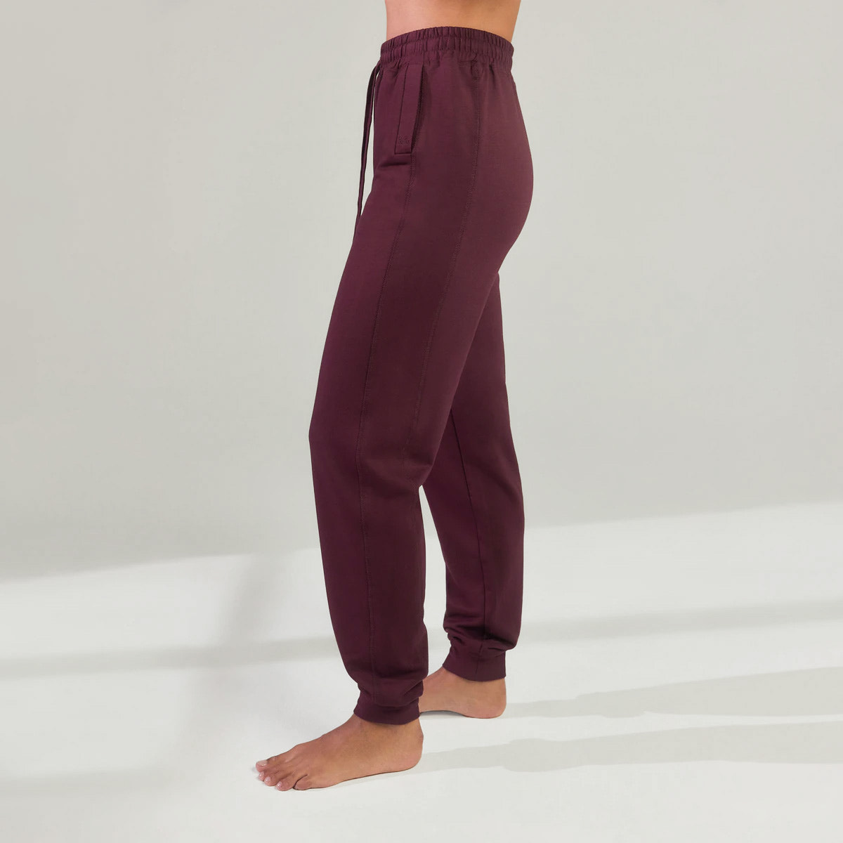 Luxus Lounge Jogginghose - Dunkelkirschfarbene