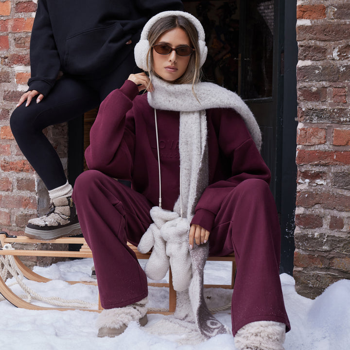 Winterhose mit weitem Bein – Black Coffee