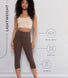 Cropped Leggings Lightweight - Espresso Brown