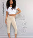 Cropped Leggings Lightweight Curvy - Beige