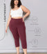 Cropped Leggings Lightweight - Burgundy