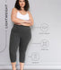 Cropped Leggings Lightweight Curvy - Dark Grey