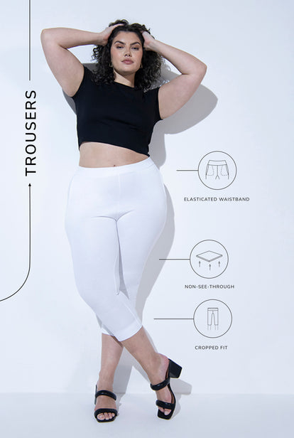 7/8 Stretchhose - White