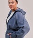 Curve ALL SZN Organic Crop Zip-Through Hoodie - Ice Blue