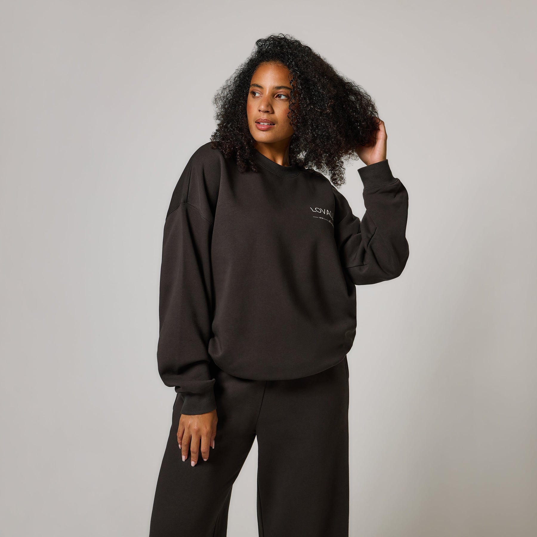 ALL SZN Übergröße Bio-Sweatshirt Style 3 - Schwarzer Kaffee