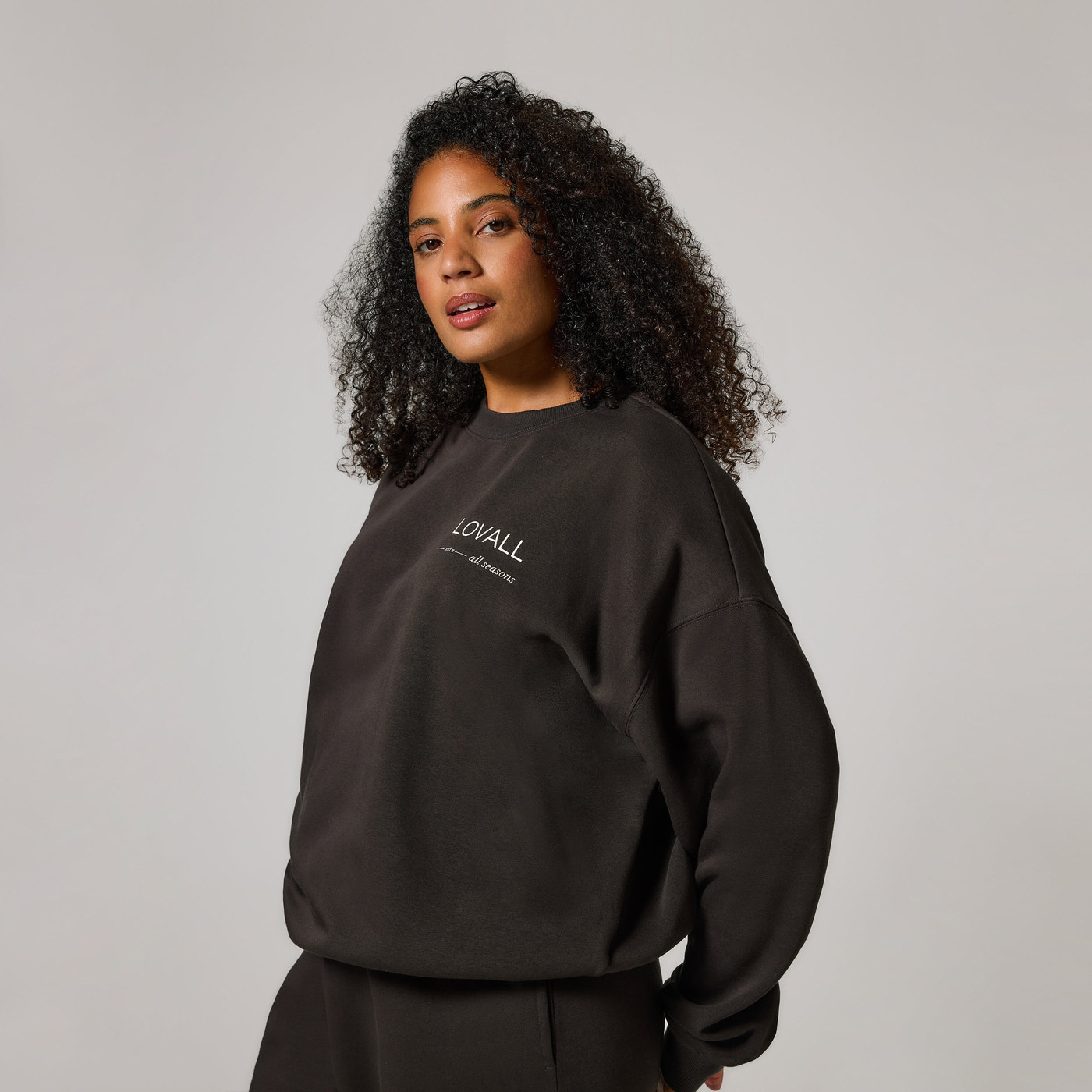 ALL SZN Übergröße Bio-Sweatshirt Curvy Style 3 - Black Coffee
