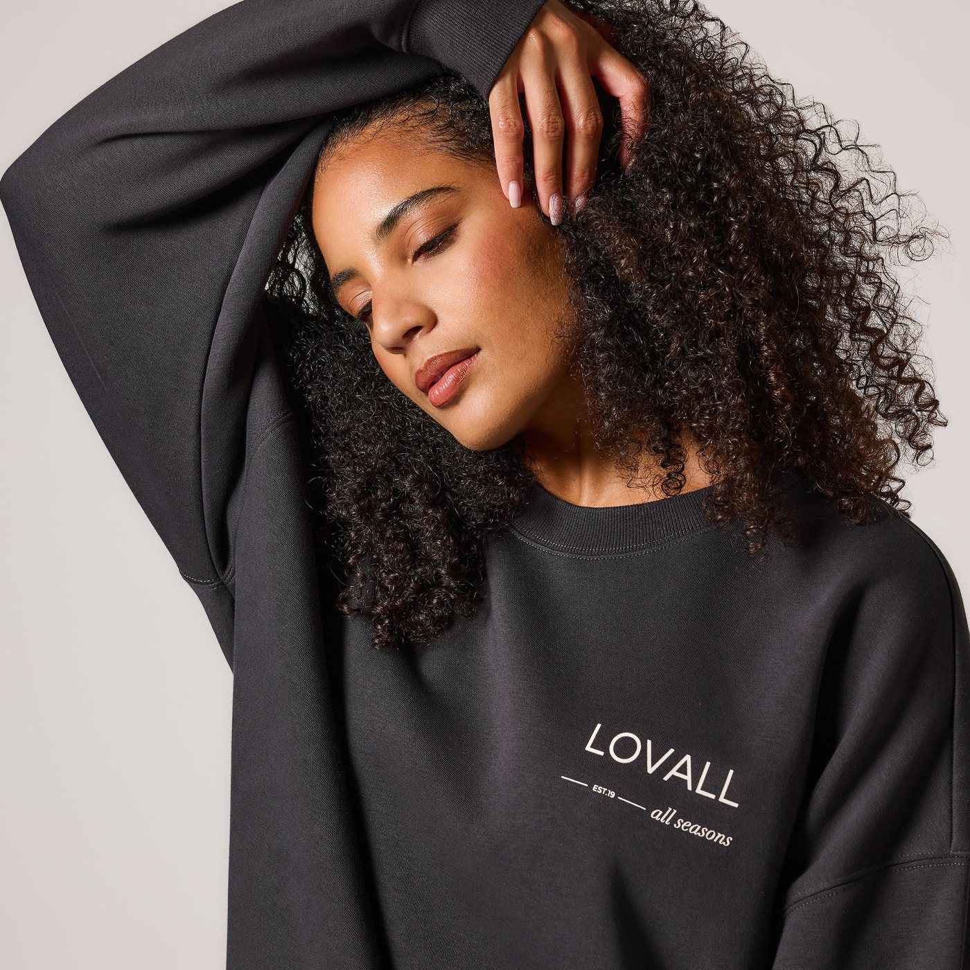 ALL SZN Übergröße Bio-Sweatshirt Curvy Style 3 - Shadow