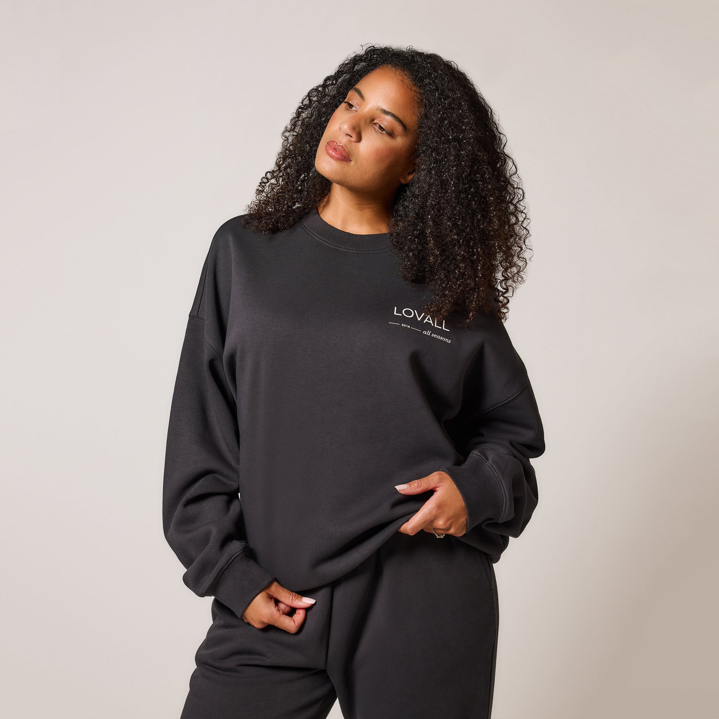 ALL SZN Übergröße Bio-Sweatshirt Curvy Style 3 - Shadow
