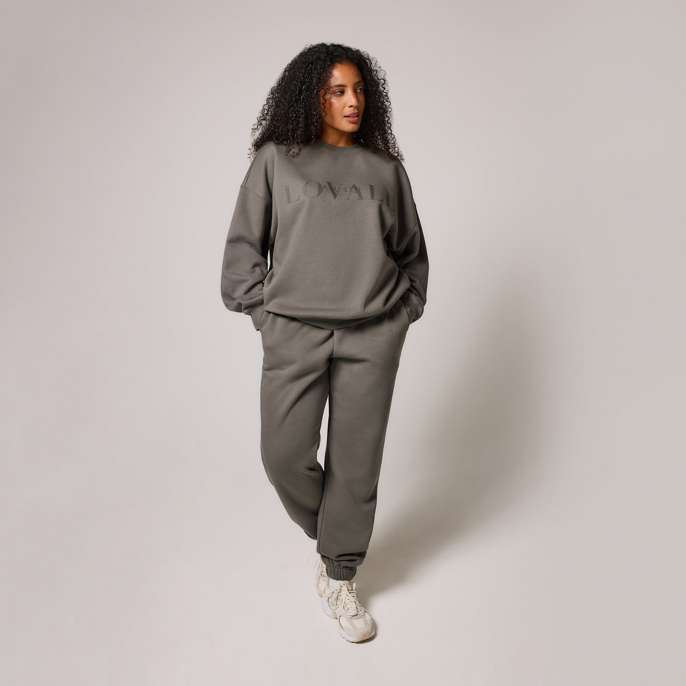 ALL SZN Übergröße Bio-Sweatshirt Curvy Style 4 - Slate Green