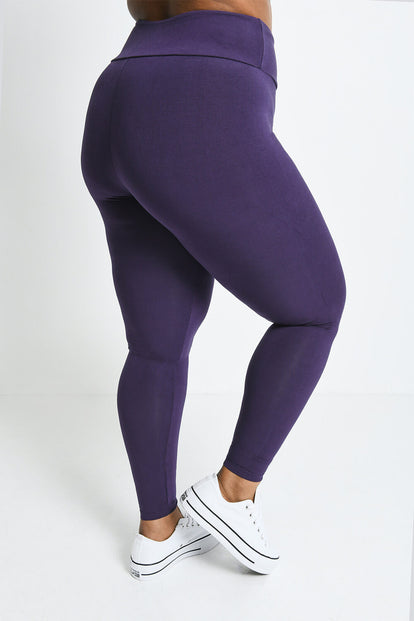 Everyday High Waisted Leggins Lightweight - Acai Purple