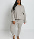 Jogginghose Mit Zopfstrickmuster Curvy - Beige