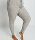 Jogginghose Mit Zopfstrickmuster Curvy - Beige