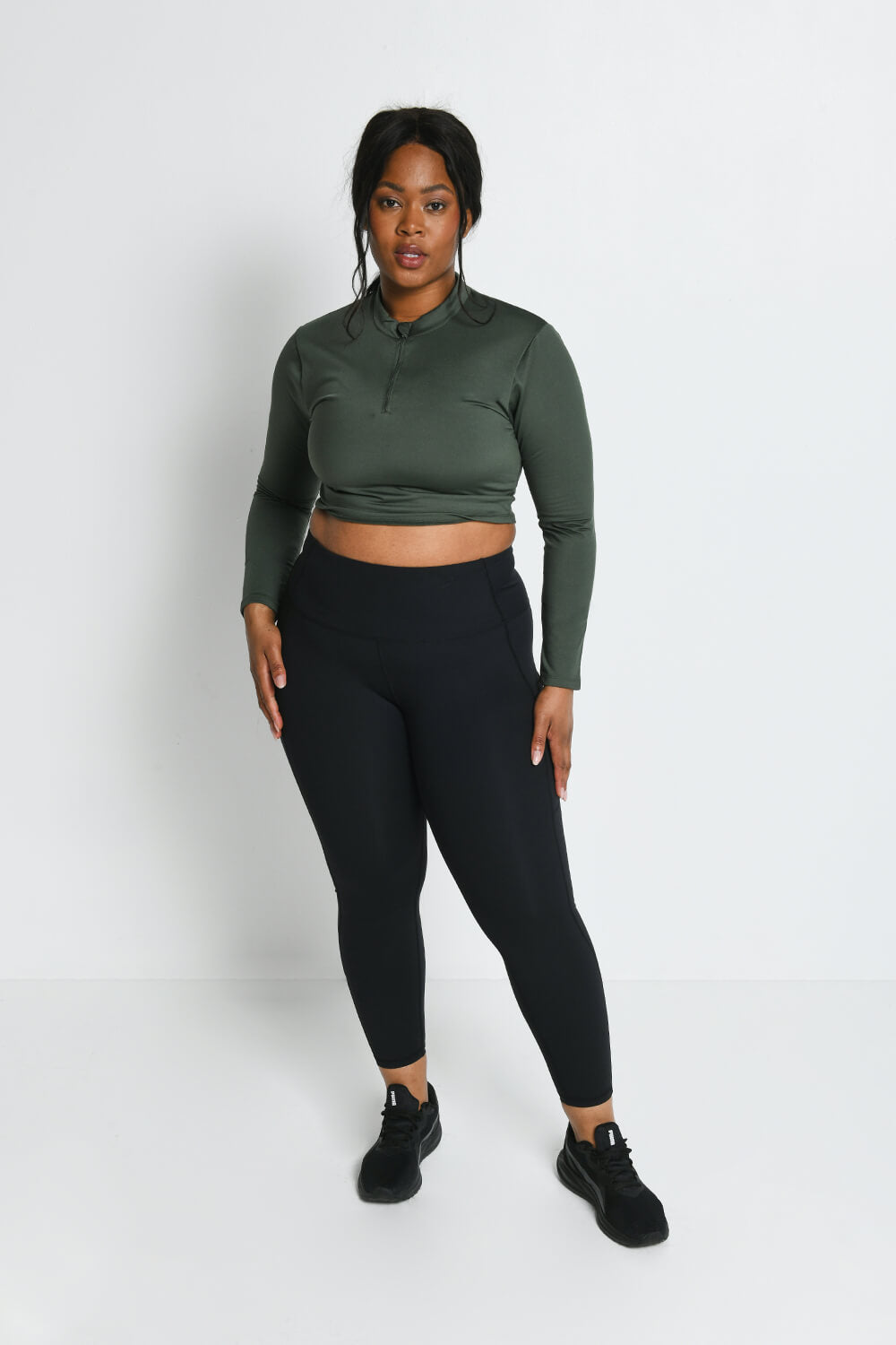 Energise  7/8 High Waisted Sportleggings - Mitternachtsschwarze