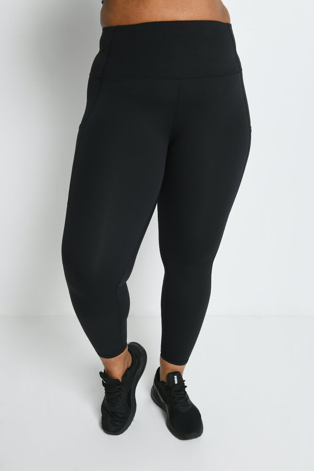 Energise 7/8 Sportleggings Kurve - Mitternachtsschwarze