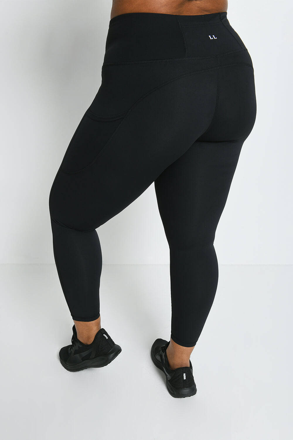 Energise 7/8 Sportleggings Kurve - Mitternachtsschwarze