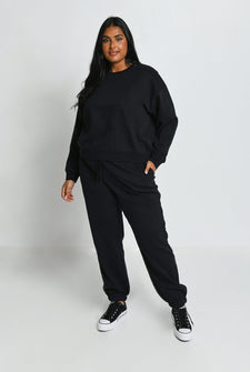 Everyday Jogginghose Komfort Curvy - Black