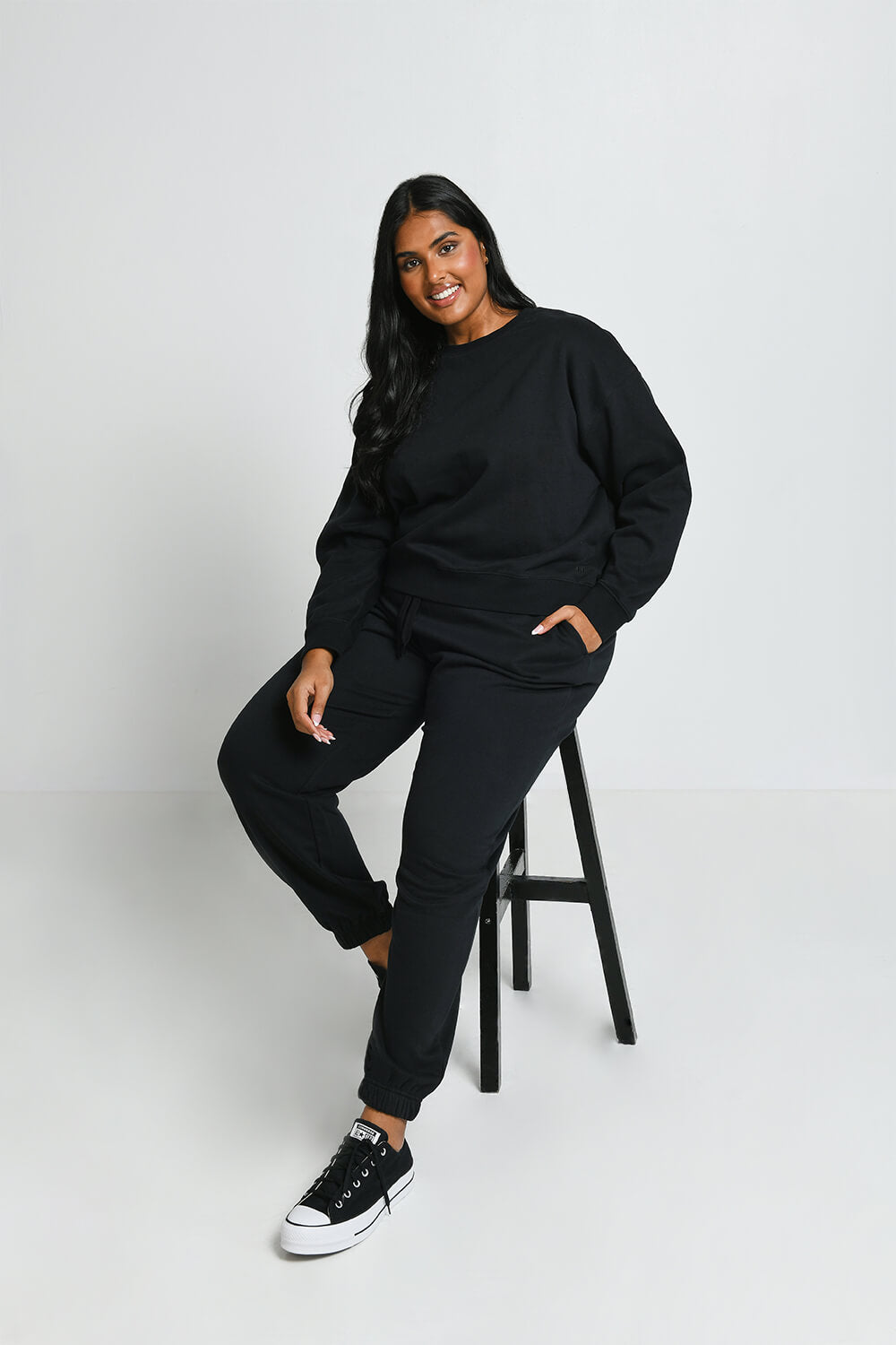 Everyday Jogginghose Komfort Curvy - Black