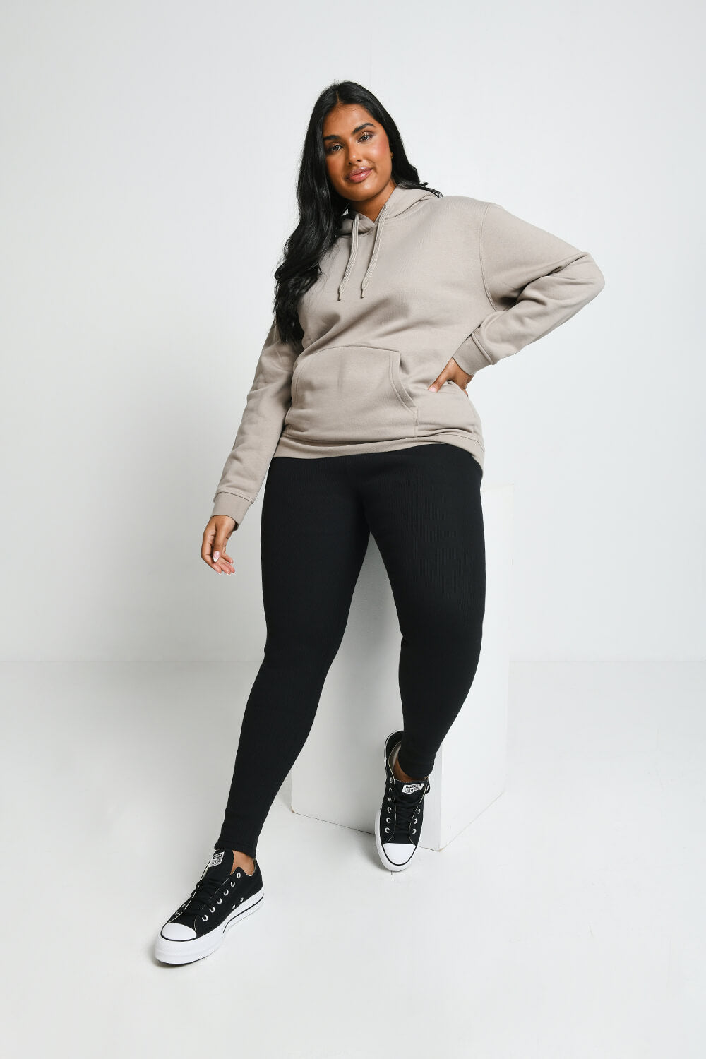 Leggings Extreme Mit Fleecefütterung Curvy - Black
