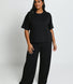 Soft Touch Lounge Set Mit Weitem Bein - Schwarze
