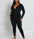 Leggings In Wildlederoptik Curvy - Black