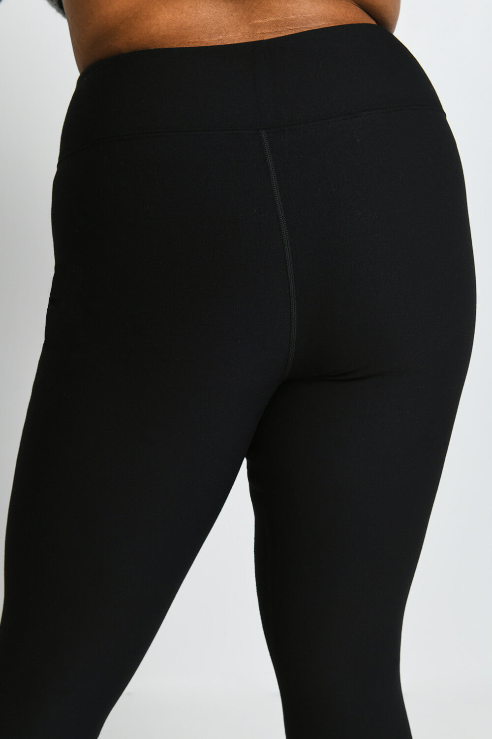 Everyday Winter High Waisted Leggings Curvy - Black