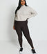 Everyday Winter High Waisted Leggings Curvy - Espresso Brown
