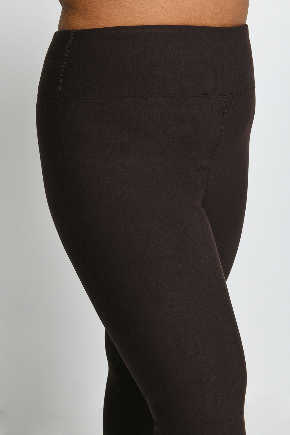 Everyday Winter High Waisted Leggings Curvy - Espresso Brown