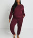 Luxus Lounge Jogginghose - Dark Cherry