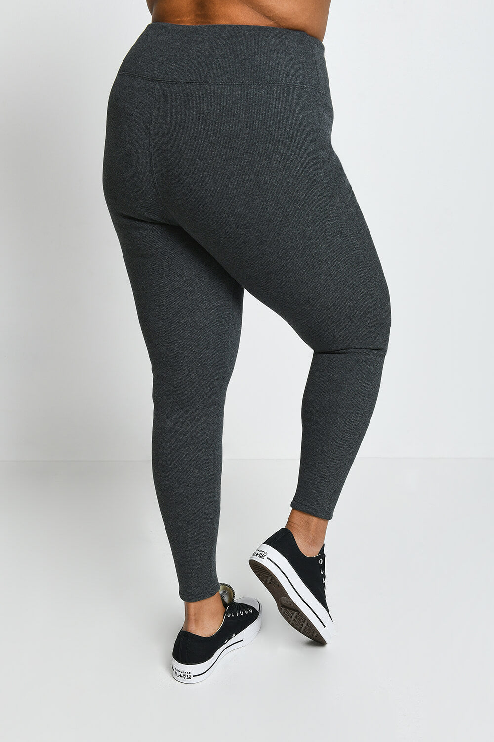 Leggings Extreme Mit Fleecefütterung Curvy - Dark Grey Marl