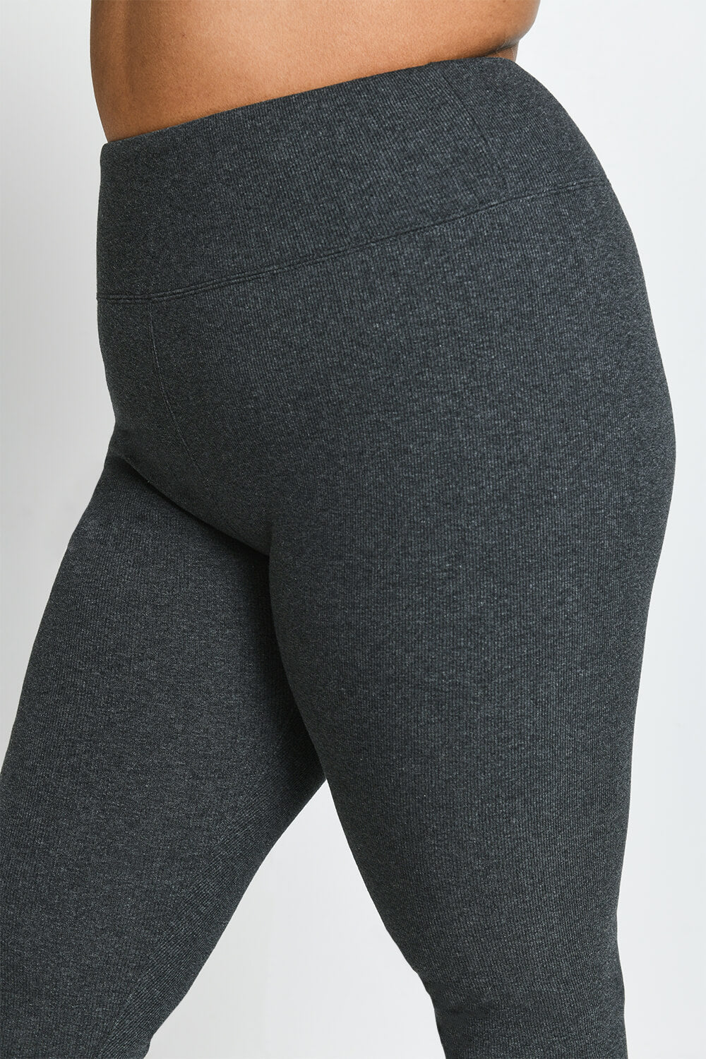 Leggings Extreme Mit Fleecefütterung Curvy - Dark Grey Marl