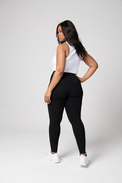 Everyday High Waisted Leggings - Black