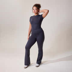 Ultimate Alltag-Flare-Leggings – Vintage Navy