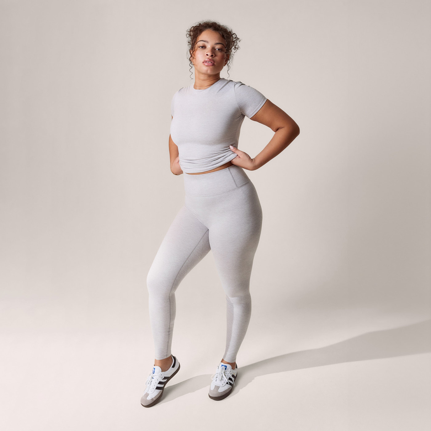 Alltägliche Ultimate Leggings - Hellgrau meliert