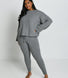 Jogginghose Mit Zopfstrickmuster Curvy - Grey
