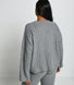 Pullover Mit Zopfstrickmuster Curvy - Grey